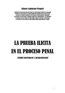 La Prueba Ilicita - Alfonso Zambrano Pasquel