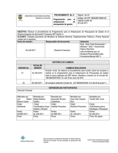 VI - Ministerio de la Defensa