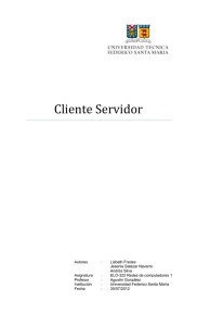 Modelo Cliente Servidor