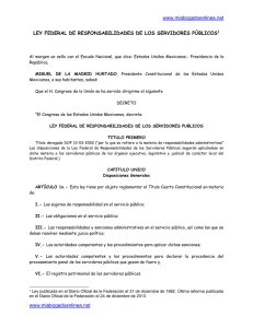 www.miabogadoenlinea.net  LEY FEDERAL DE RESPONSABILIDADES DE LOS SERVIDORES PÚBLICOS