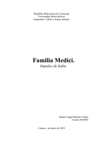 Los Medici (trabajo final) - Cultura