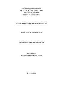 delitos inform&aacute;ticos - Universidad de Costa Rica