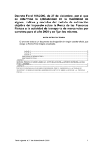 Decreto Foral 101/2000, de 27  de diciembre,  por... se  determina  la  aplicabilidad  de ...