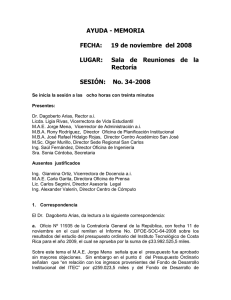 Acta de Reuni&oacute;n ITCR, 19 Nov 2008