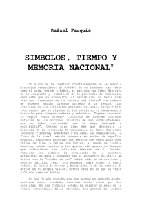SIMBOLOS, TIEMPO Y MEMORIA NACIONAL*