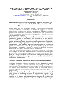 Herramientas moleculares aplicadas en la investigacion de CIP Quito