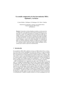 Un estudio comparativo de dos herramientas MDA: OptimalJ y