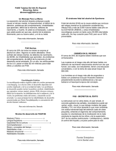 FASD Tarjetas Del Info En Espanol