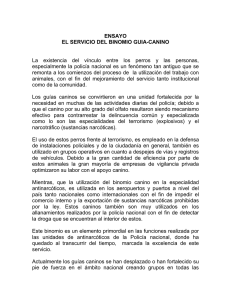 El servicio del binomio Guía - Policía Nacional de Colombia
