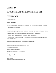 Capítulo 29 EL CONTROLADOR ELECTRÓNICO DEL OBTURADOR