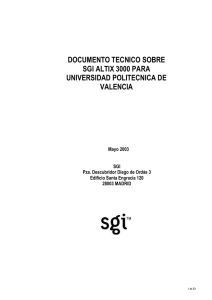 1.1 arquitectura sgi altix 3000 - Universidad Politécnica de Valencia