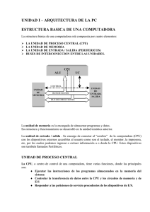 Unidad I-Arquitectura de la PC