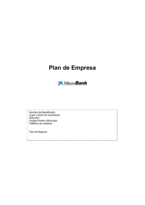 Plan de empresa MicroBank