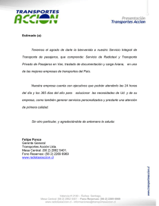 &ldquo; PRESENTACION DE EMPRESA &rdquo;