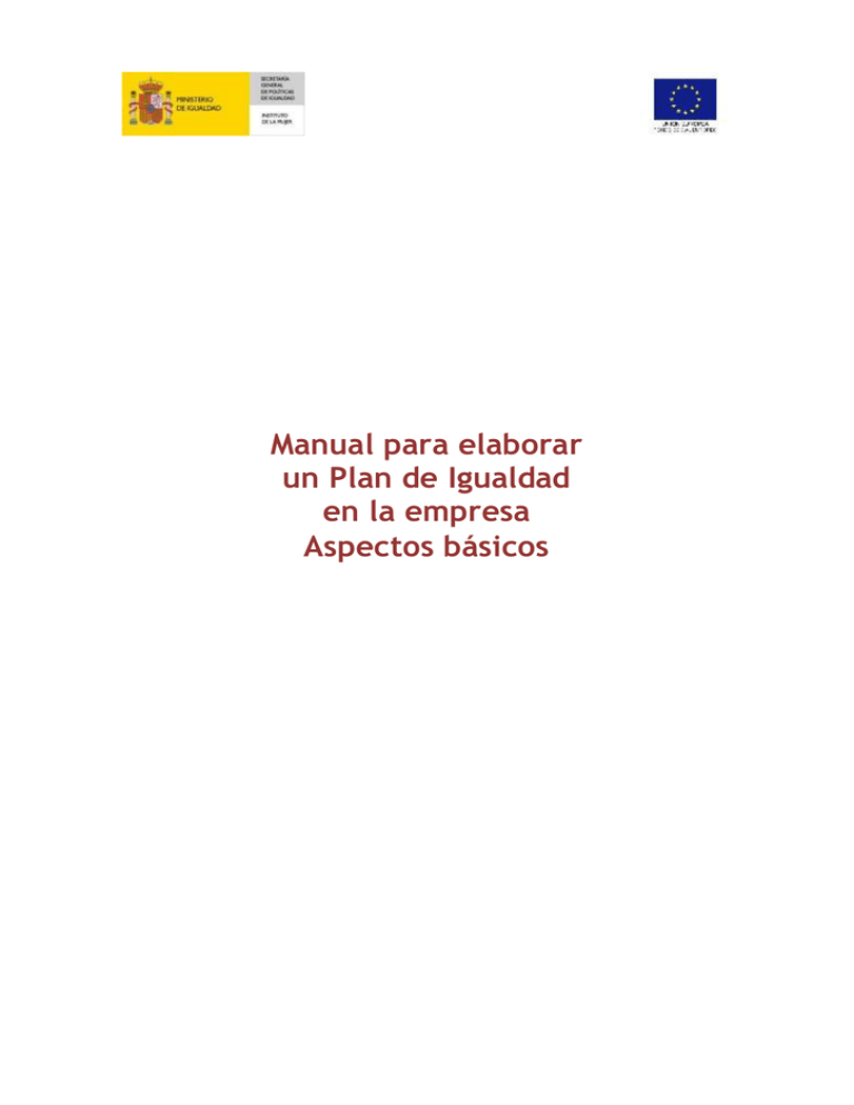 Manual para elaborar un Plan de Igualdad en la empresa