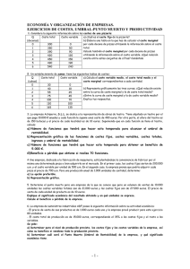 COSTES Y PRODUCTIVIDAD