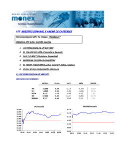 Mercados Accionarios - MONEX Grupo Financiero