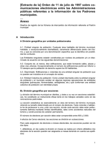 [Extracto de la] Orden de 11 de julio de 1997... municaciones  electrónicas  entre  las  Administraciones