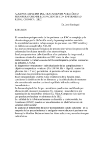 algunos aspectos del tratamiento anestésico perioperatorio de los