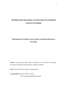 Abordaje inicial del paciente con infecciones de transmisión sexual