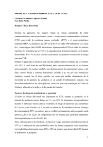 PROFILAXIS TROMBOEMBOLICA EN PACIENTE OBSTÉTRICA