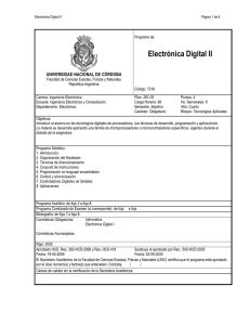 Electrónica Digital II - Facultad de Ciencias Exactas, Físicas y
