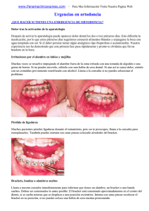 Urgencias en ortodoncia