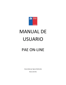 manual de usuario pae on-line