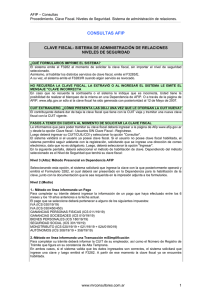 CLAVE FISCAL - Consultas Frecuentes