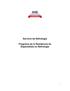 Programa residencia nefrología