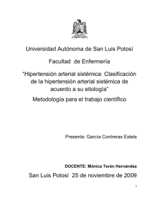 La Hipertensión ESTELA - eVirtual UASLP