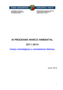 líneas estratégicas y económicas básicas del iii pma