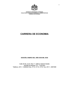 CARRERA DE ECONOMIA