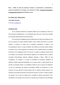 Moix, J. (2000). El papel del psicólogo: formación y asesoramiento a