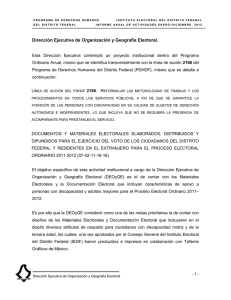 DEOyGE - Instituto Electoral del Distrito Federal