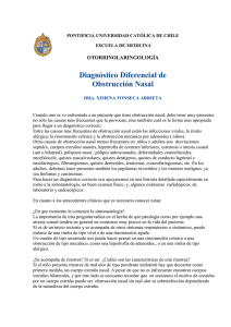 Diagnóstico Diferencial de Obstrucción Nasal