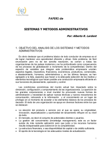 sistemas y metodos administrativos