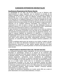 Indicaciones actuales de la ventilación de alta frecuencia