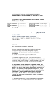 Circular menores - Servicio socioeducativo
