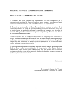 Comercio Exterior - Gobierno de Aguascalientes