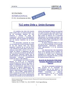 TLC entre Chile y  Unión Europea ECONOMÍA INTERNACIONAL