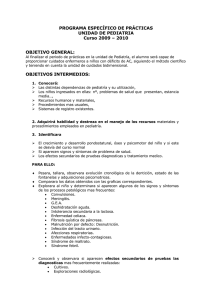 Programa PC -Unidad Pediatria- E MI I Jerez 09