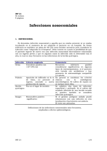 Infecciones nososcomiales