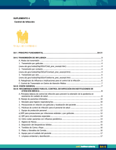 Suplemento 4. Control de infecciones