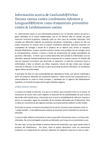 LEISHMANIOSIS CANINA - vetaquiclinicaveterinaria.com