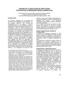 SISTEMA DE CLASIFICACIÓN DE INFECCIONES