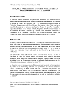 niños, niñas y adolescentes afectados por el vih-sida