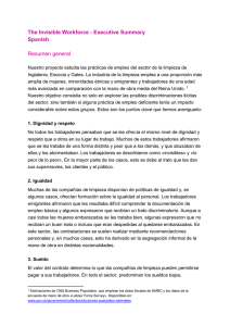The Invisible Workforce - Executive Summary Spanish Resumen
