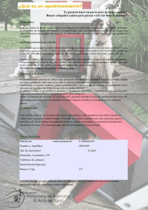 Formulario apadrinamiento - Asociación Protectora de Animales El