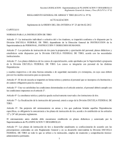 Reglamento General de Armas y Tiro (R.G.P.F.A. N&deg; 8)